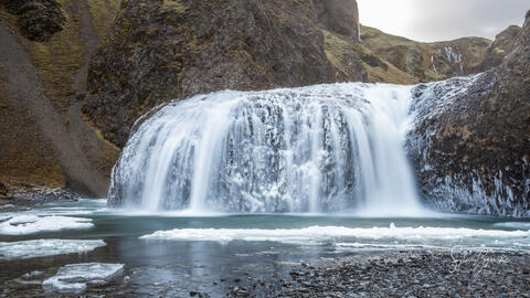 icy waterfall
