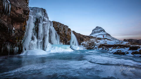 frozen waterfall